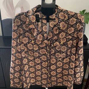 Vintage Jordan Women's Floral Blouse
